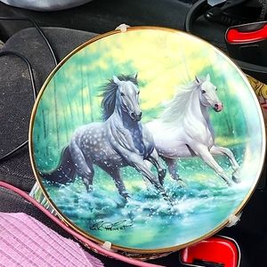 Collectible horse plate